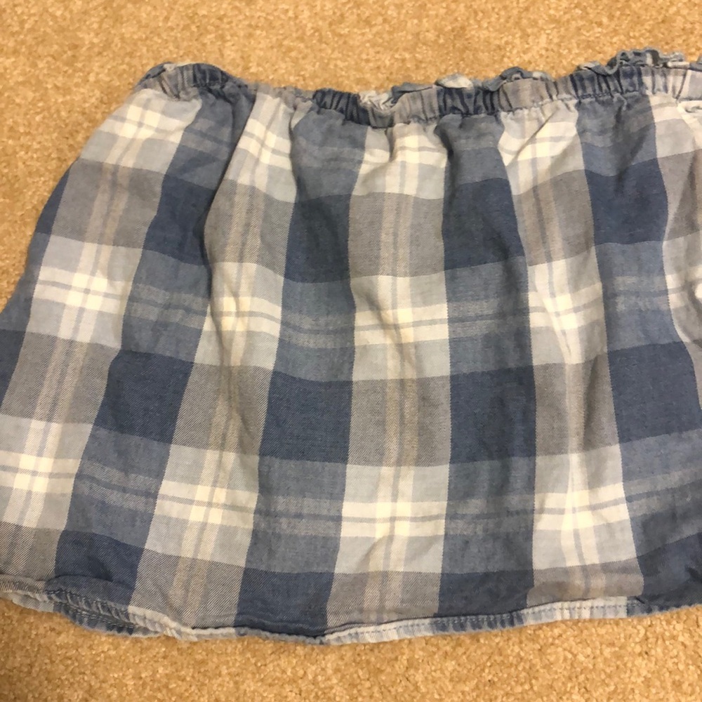 strapless Crop Top